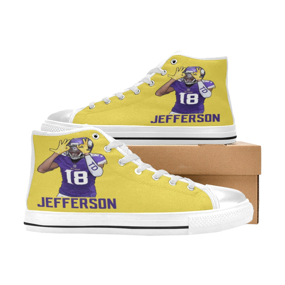 Copy of Copy of Copy of Copy of Joe Peezy Wear LLC High Top Canvas Shoes for Kid (Model 017)
