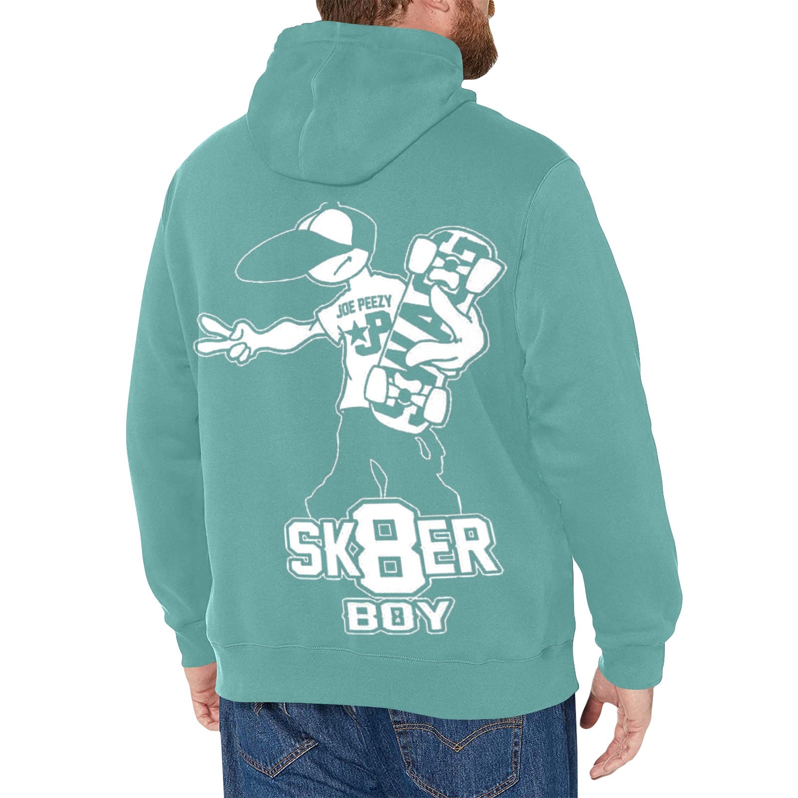 Copy of Copy of Copy of Copy of Joe Peezy Wear LLC (2) Men's Long Sleeve Fleece Hoodie (Model H55)