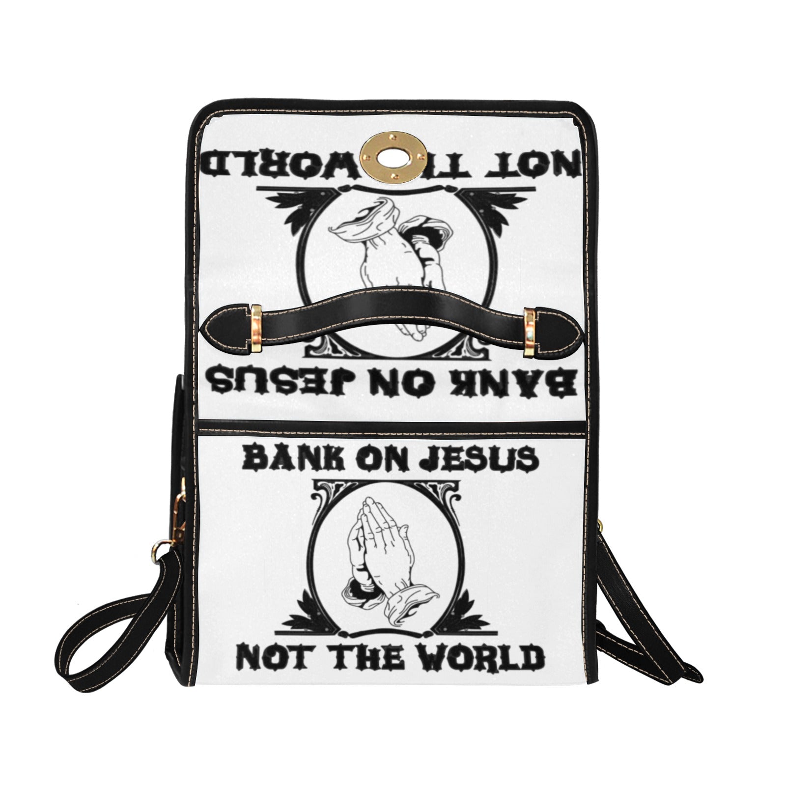 Copy of Copy of Copy of Copy of Joe Peezy Wear LLC (13) Waterproof Canvas Bag-Black (All Over Print) (Model 1641)