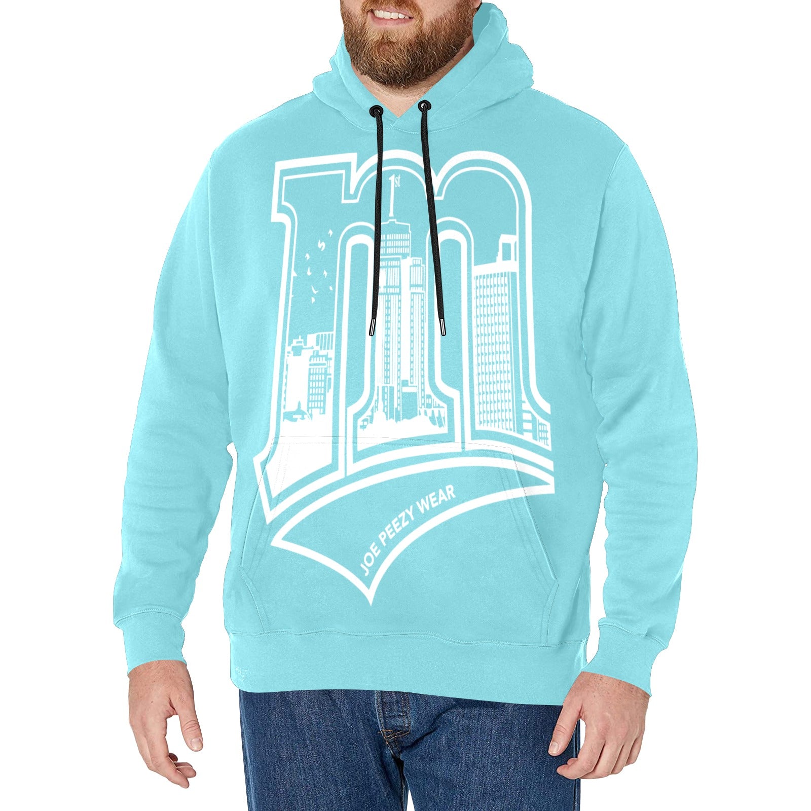 Copy of Copy of Copy of Copy of Joe Peezy Wear LLC (2) Men's Long Sleeve Fleece Hoodie (Model H55)