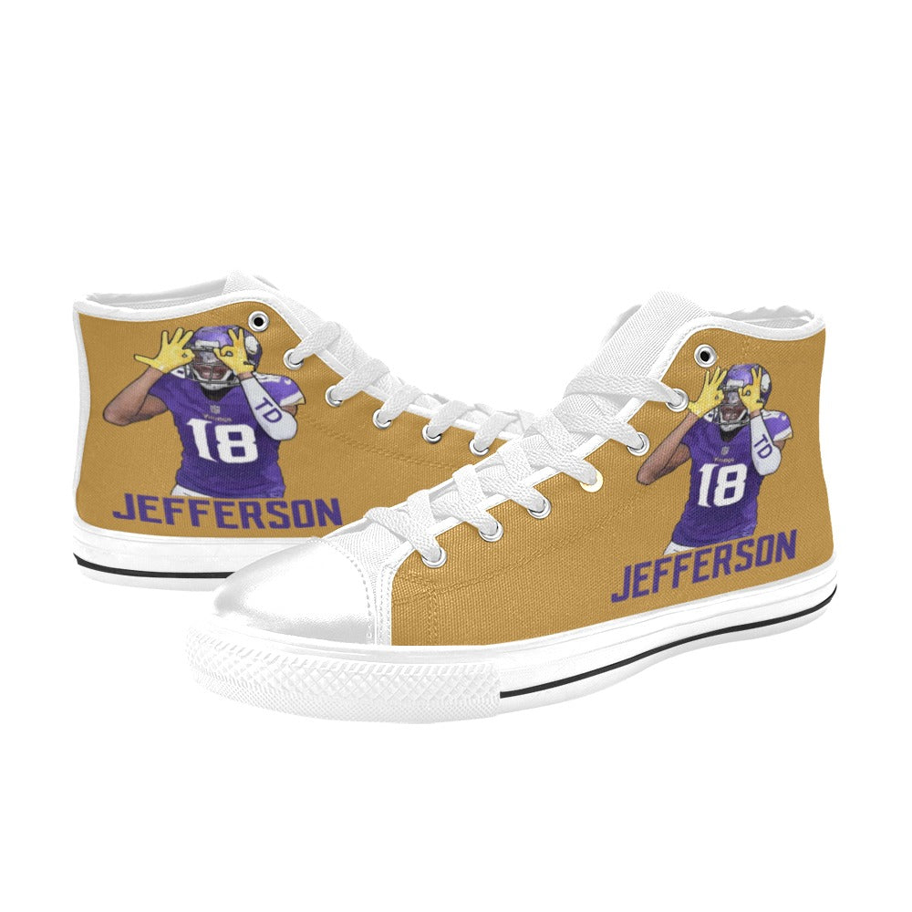 Copy of Copy of Copy of Copy of Joe Peezy Wear LLC High Top Canvas Shoes for Kid (Model 017)