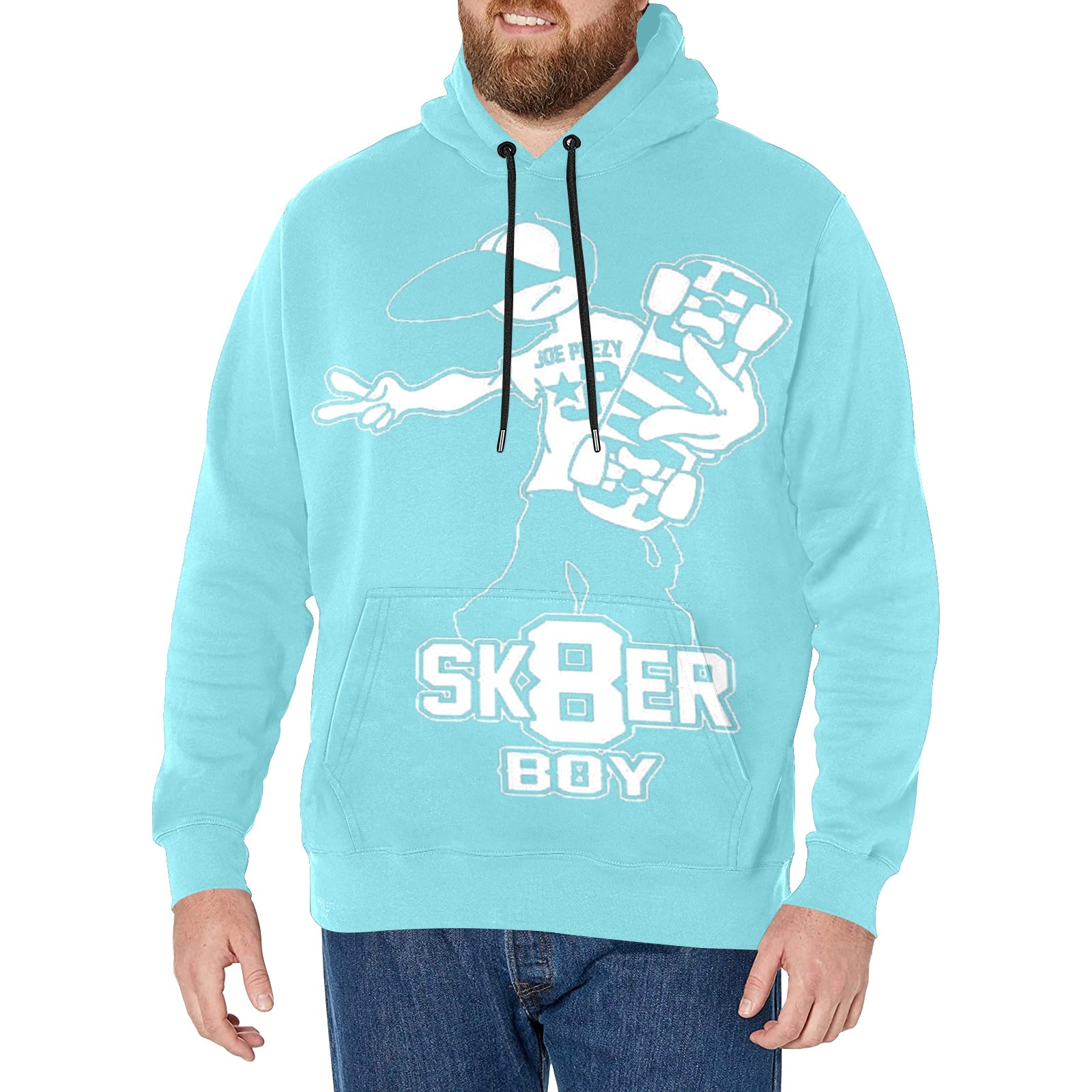 Copy of Copy of Copy of Copy of Joe Peezy Wear LLC (2) Men's Long Sleeve Fleece Hoodie (Model H55)