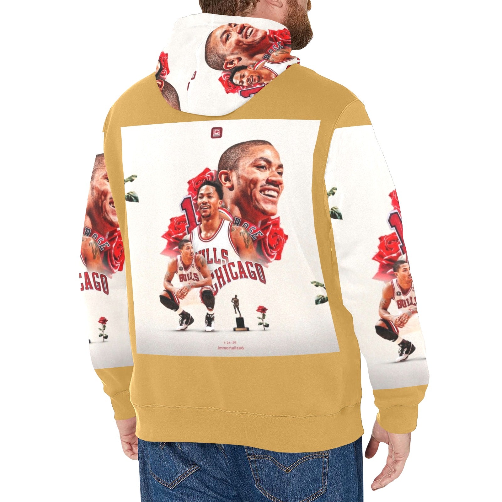 Copy of Copy of Copy of Copy of Joe Peezy Wear LLC (2) Men's Long Sleeve Fleece Hoodie (Model H55)