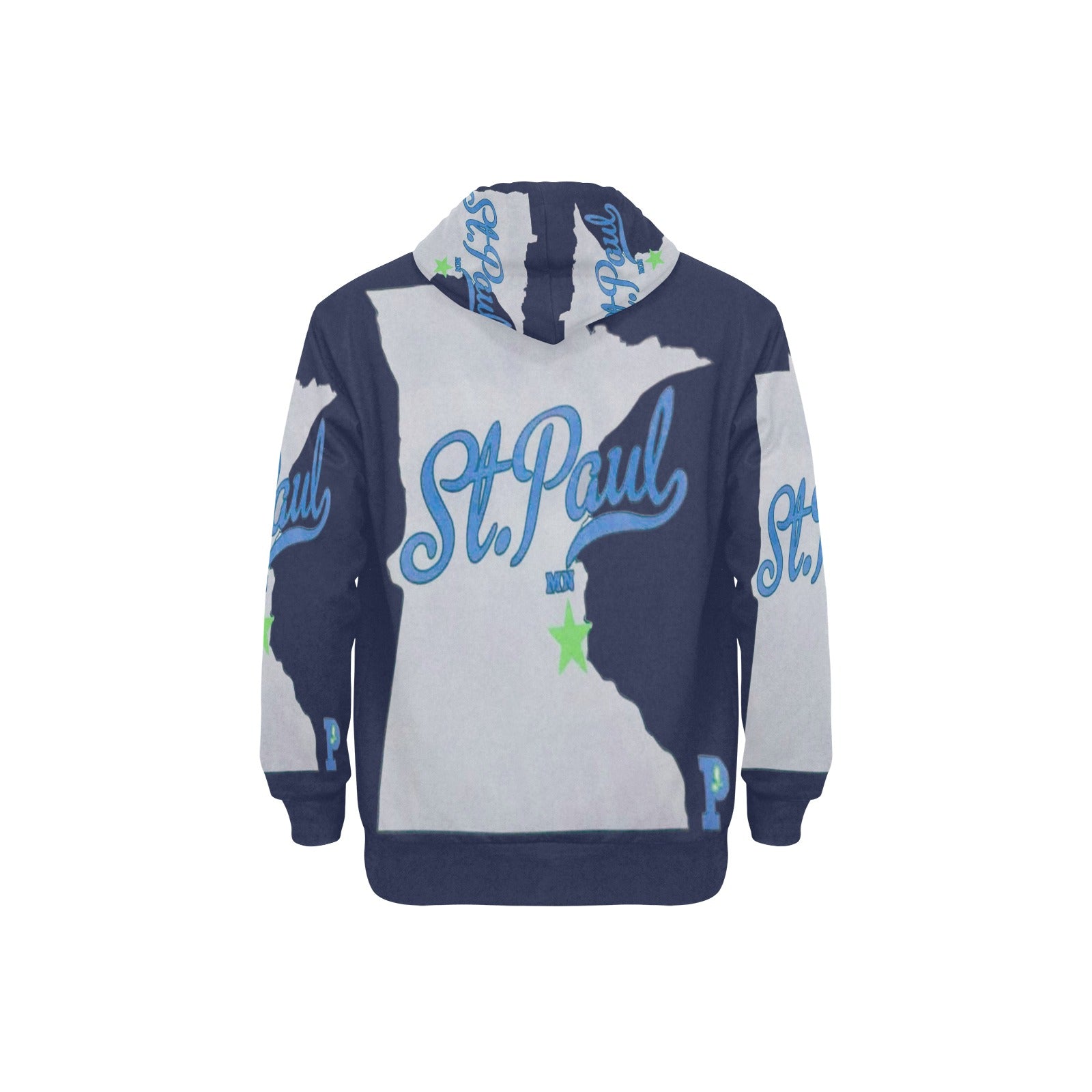 Copy of Copy of Copy of Copy of Joe Peezy Wear LLC (2) Men's Long Sleeve Fleece Hoodie (Model H55)