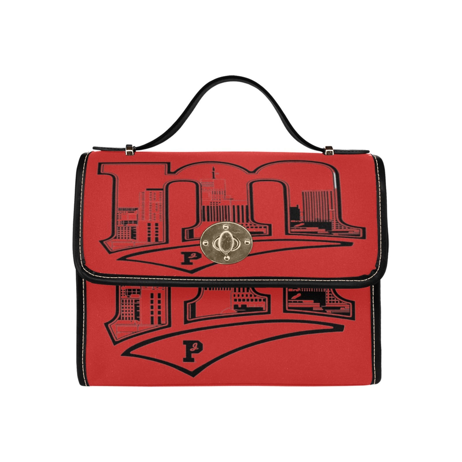 Copy of Copy of Copy of Copy of Joe Peezy Wear LLC (4) Waterproof Canvas Bag-Black (All Over Print) (Model 1641)