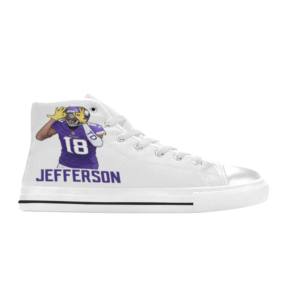 Copy of Copy of Copy of Copy of Joe Peezy Wear LLC High Top Canvas Shoes for Kid (Model 017)