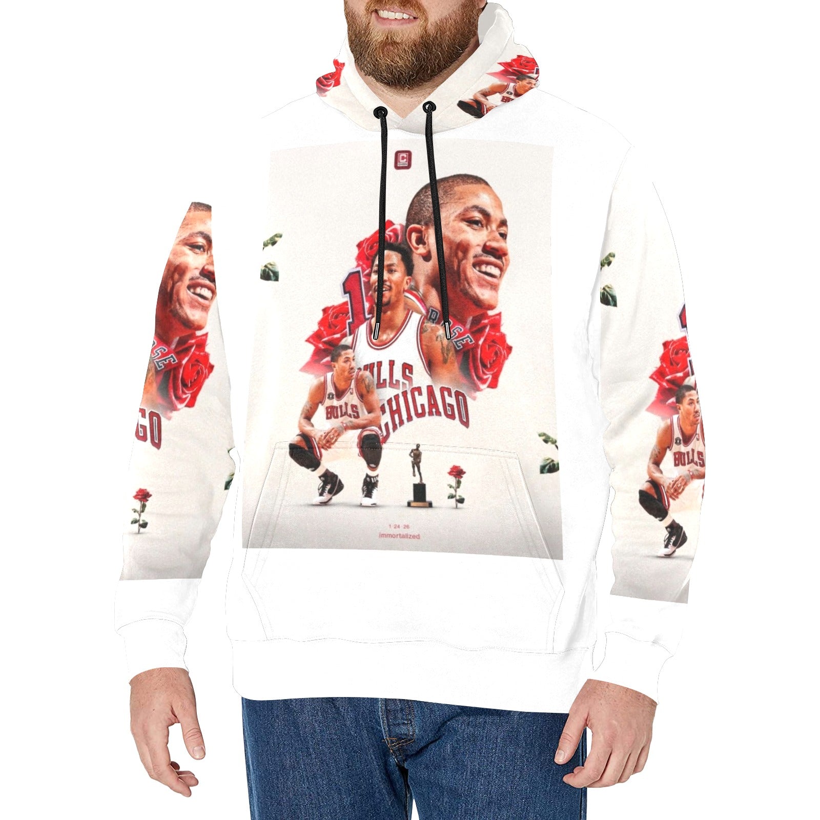 Copy of Copy of Copy of Copy of Joe Peezy Wear LLC (2) Men's Long Sleeve Fleece Hoodie (Model H55)