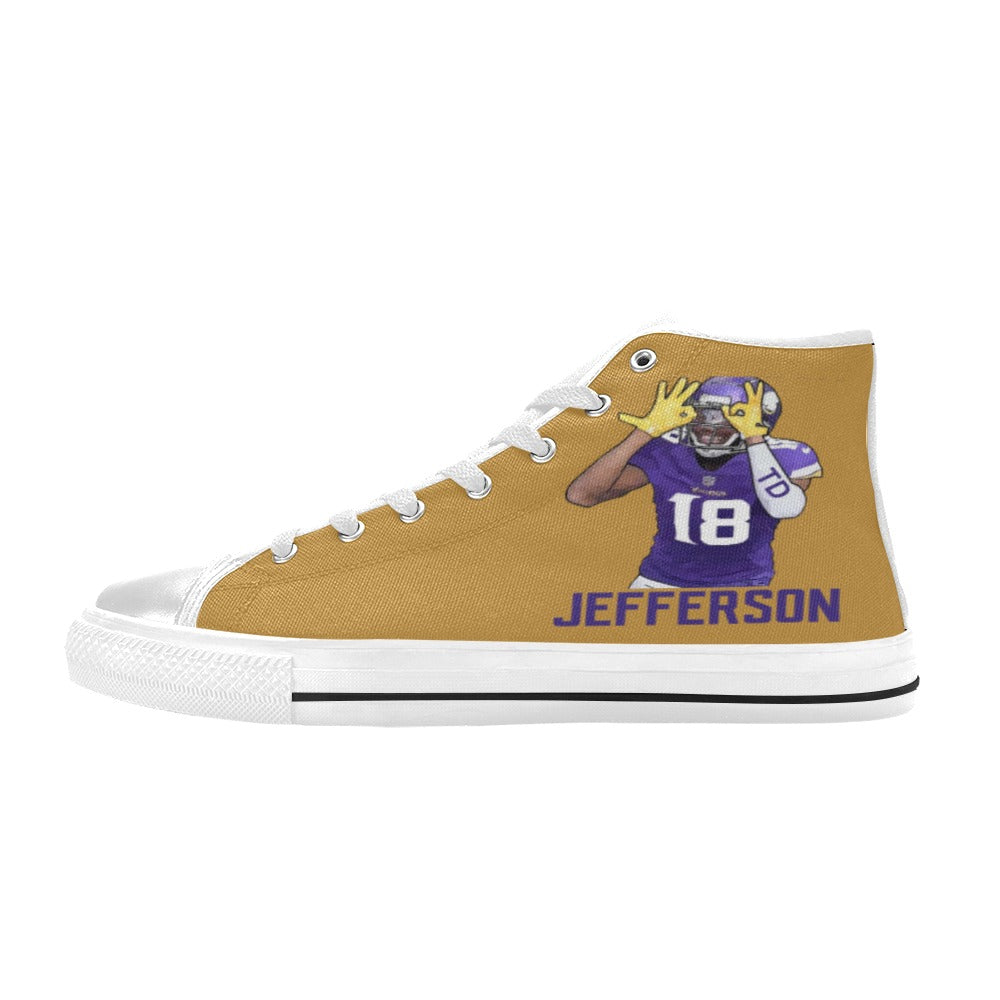 Copy of Copy of Copy of Copy of Joe Peezy Wear LLC High Top Canvas Shoes for Kid (Model 017)