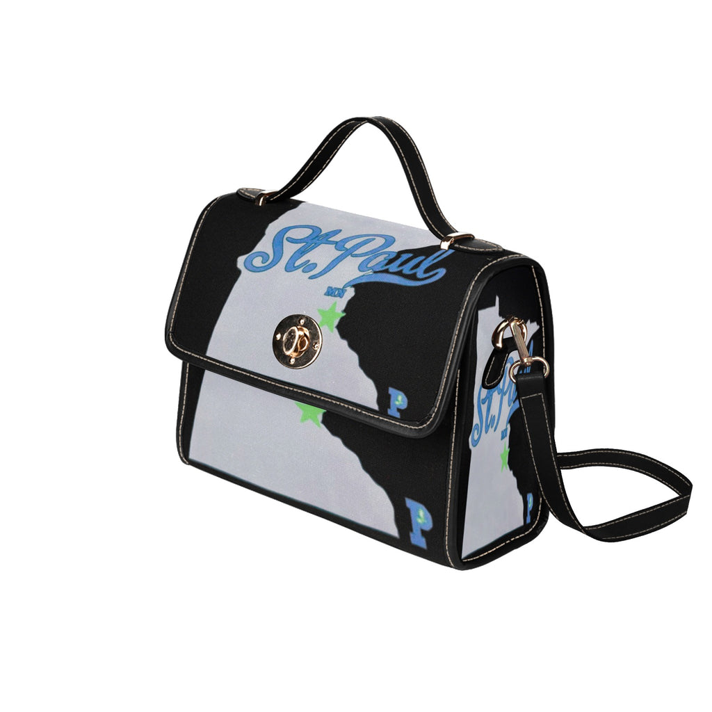 Copy of Copy of Copy of Copy of Joe Peezy Wear LLC (13) Waterproof Canvas Bag-Black (All Over Print) (Model 1641)