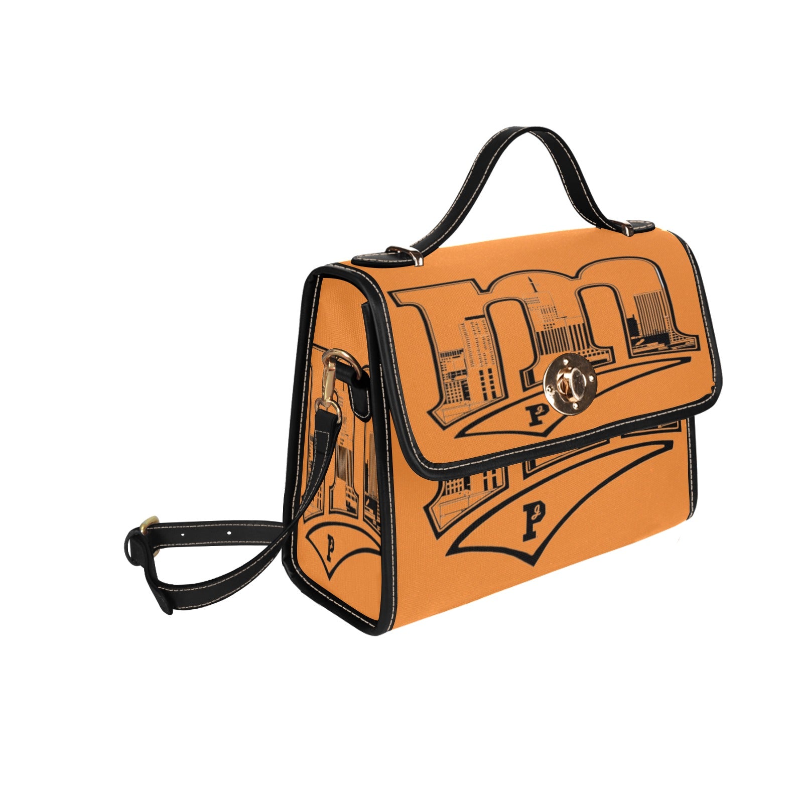 Copy of Copy of Copy of Copy of Joe Peezy Wear LLC (4) Waterproof Canvas Bag-Black (All Over Print) (Model 1641)