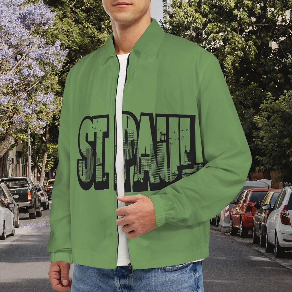 Joe Peezy Wear LLC (STP) Men's Turn-Down Collar Jacket (Model H68)