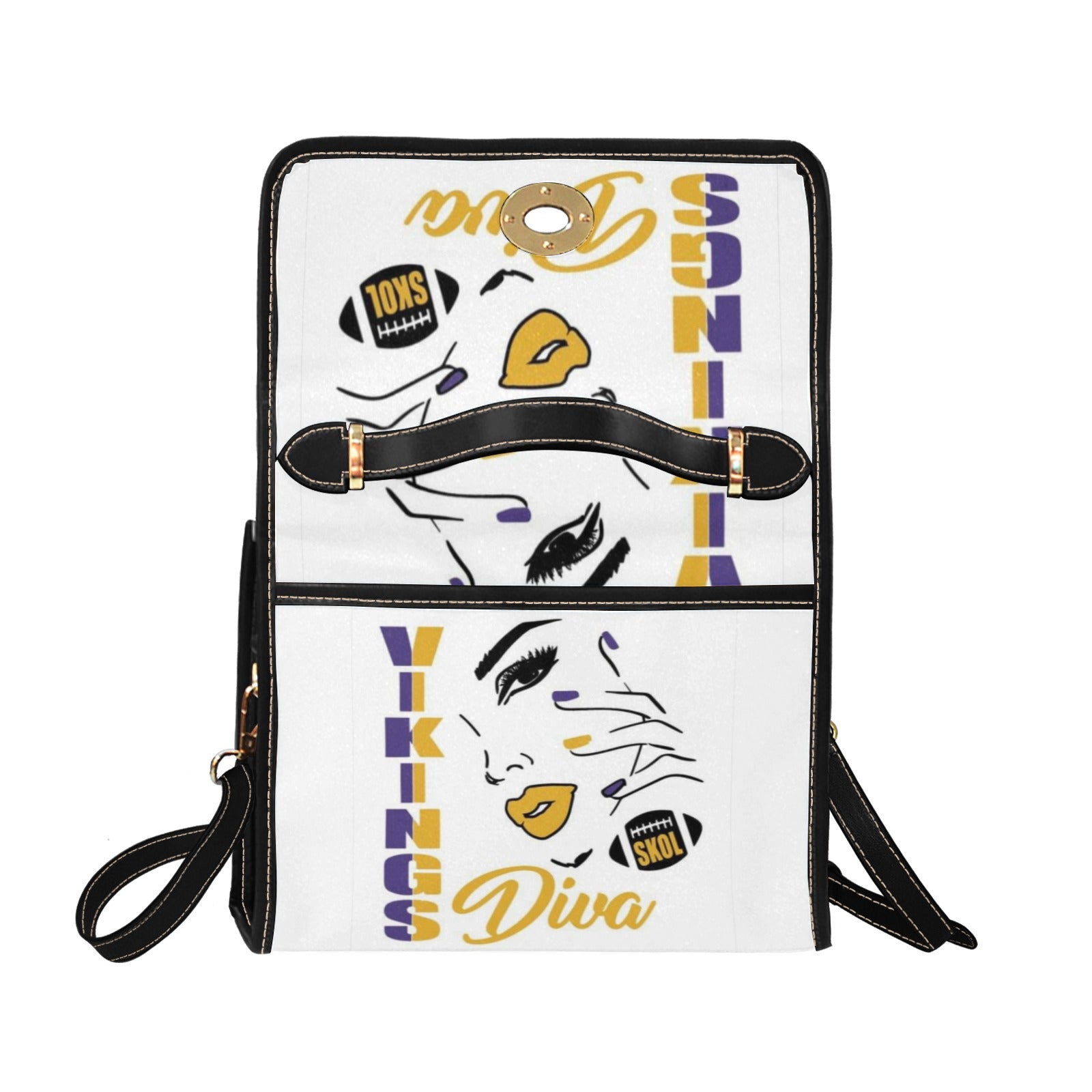 Copy of Copy of Copy of Copy of Joe Peezy Wear LLC (1) Waterproof Canvas Bag-Black (All Over Print) (Model 1641)