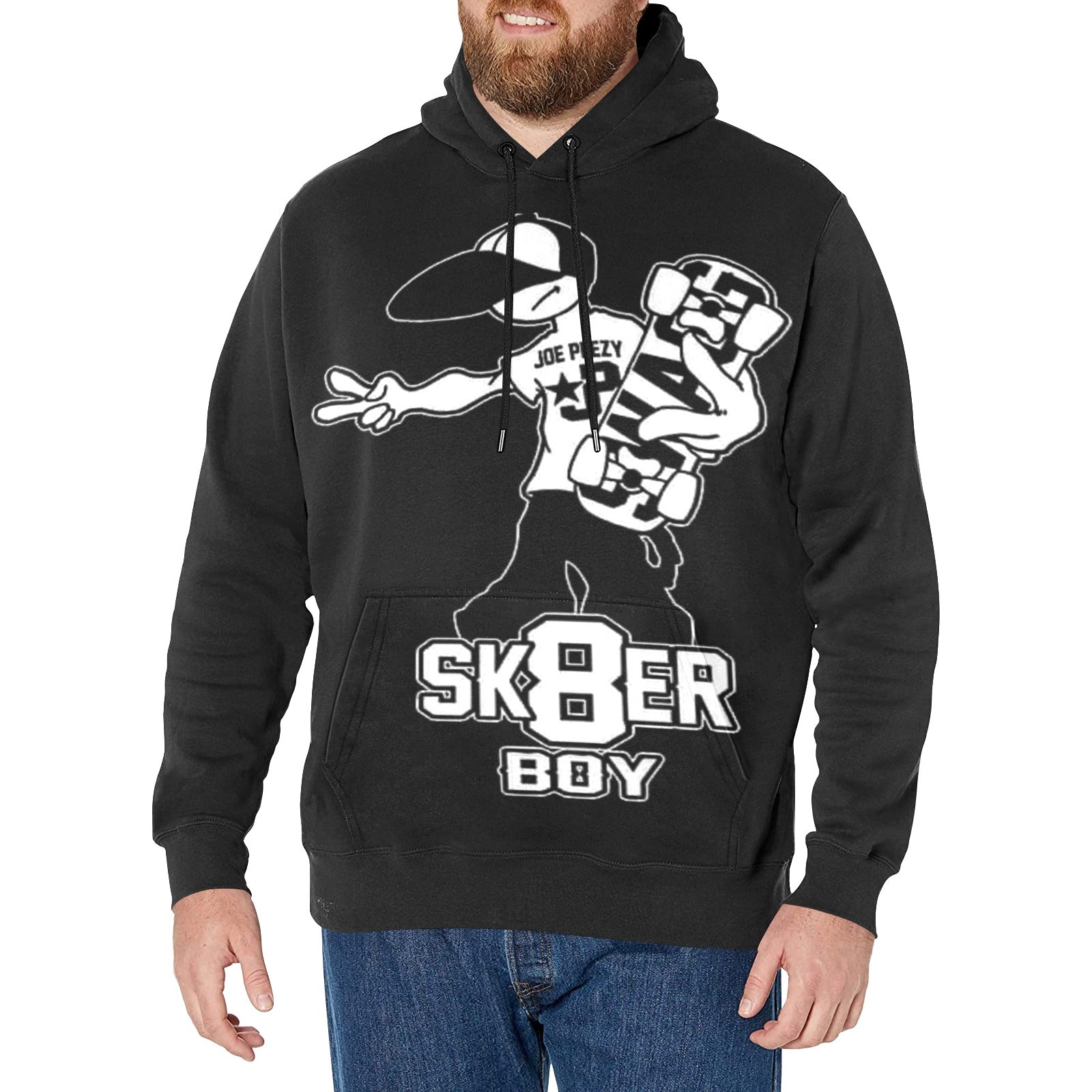 Copy of Copy of Copy of Copy of Joe Peezy Wear LLC (2) Men's Long Sleeve Fleece Hoodie (Model H55)