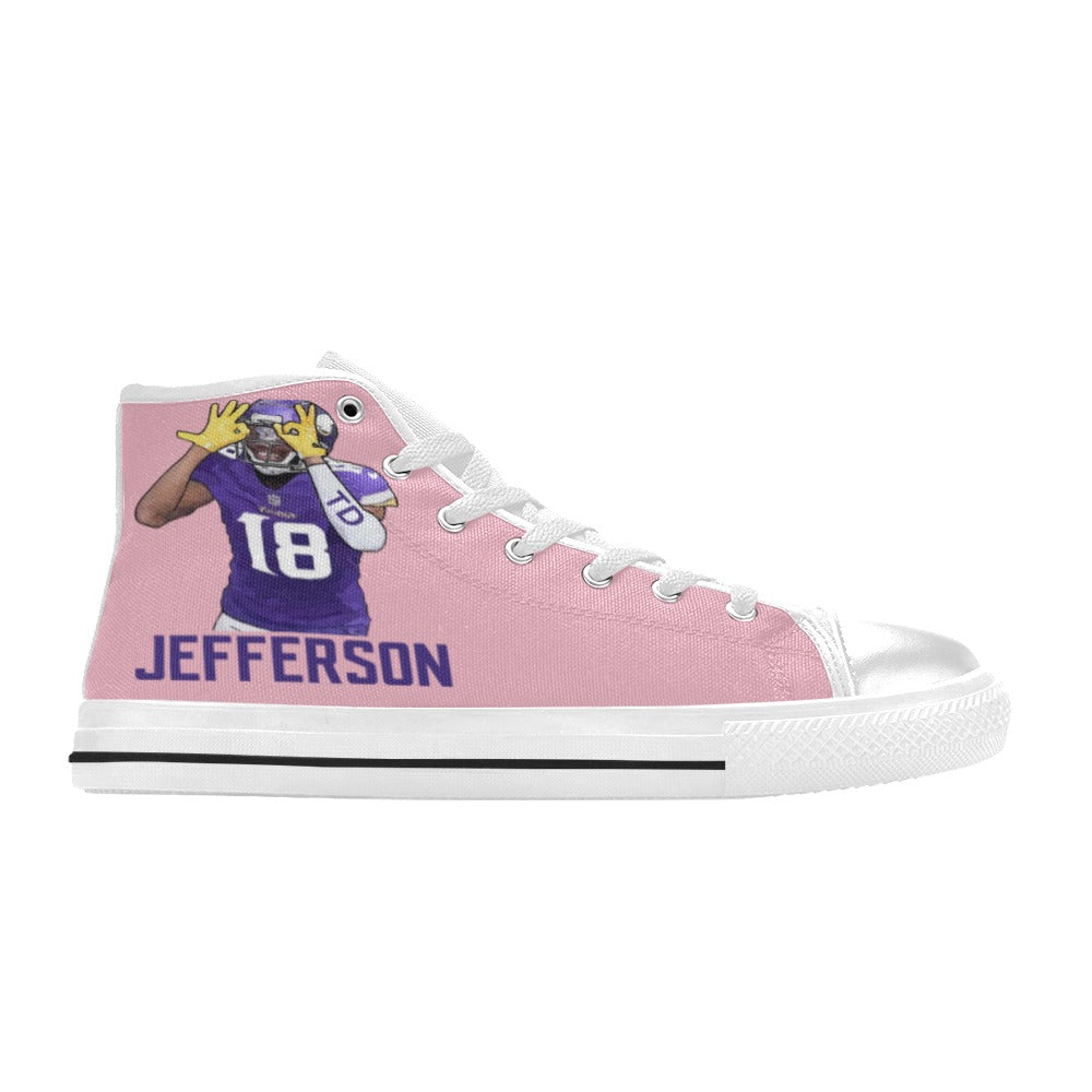 Copy of Copy of Copy of Copy of Joe Peezy Wear LLC High Top Canvas Shoes for Kid (Model 017)