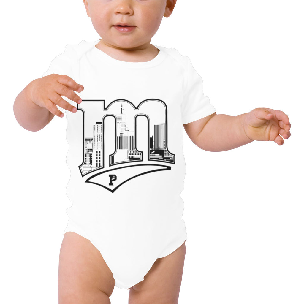 Joe Peezy Wear LLC (M) Baby Short Sleeve One Piece (Front Printing)