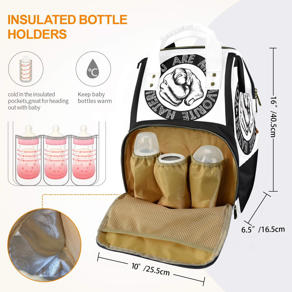 Copy of Copy of Copy of Copy of Joe Peezy Wear LLC (11) Multi-Function Diaper Bag-New (Model 1688)