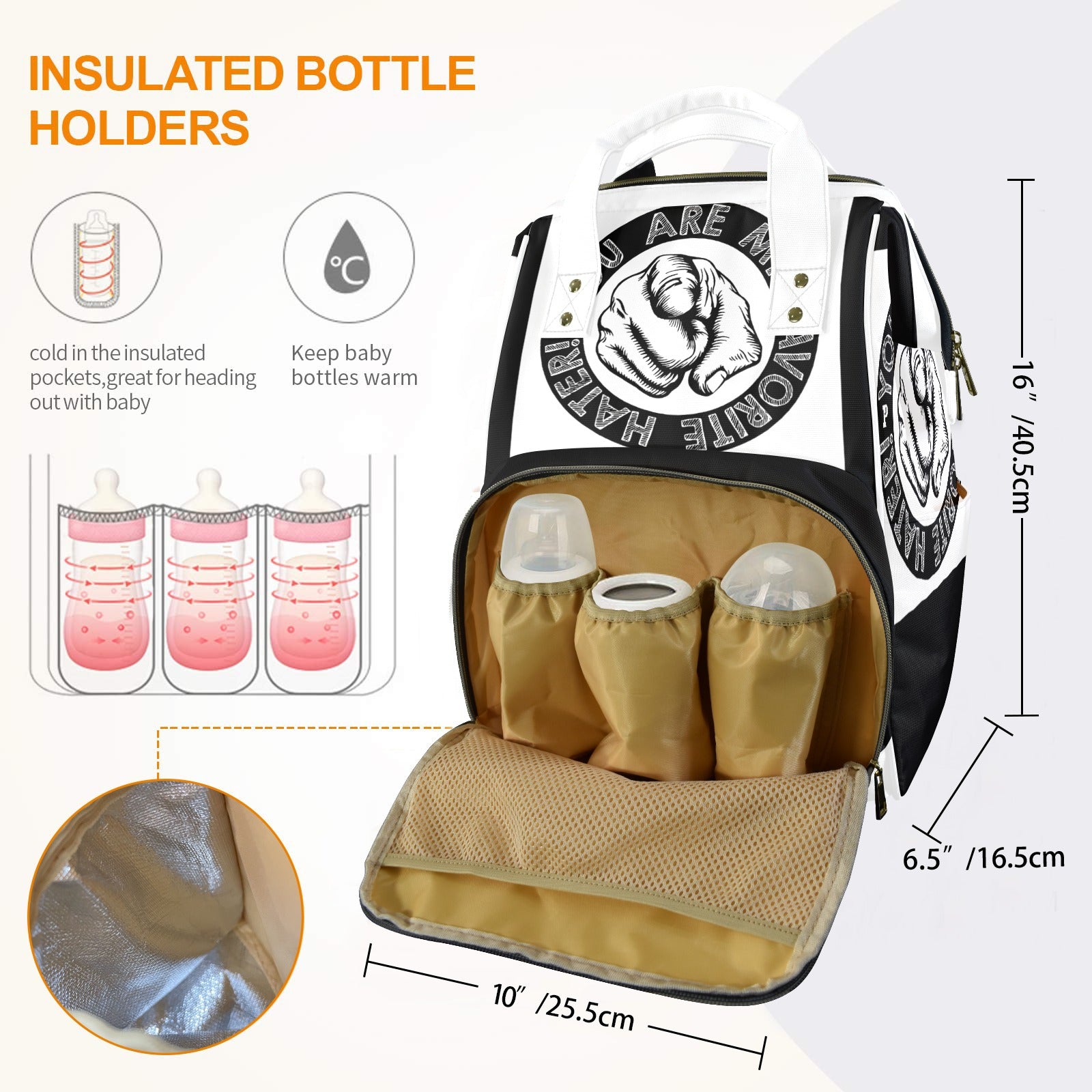 Copy of Copy of Copy of Copy of Joe Peezy Wear LLC (11) Multi-Function Diaper Bag-New (Model 1688)