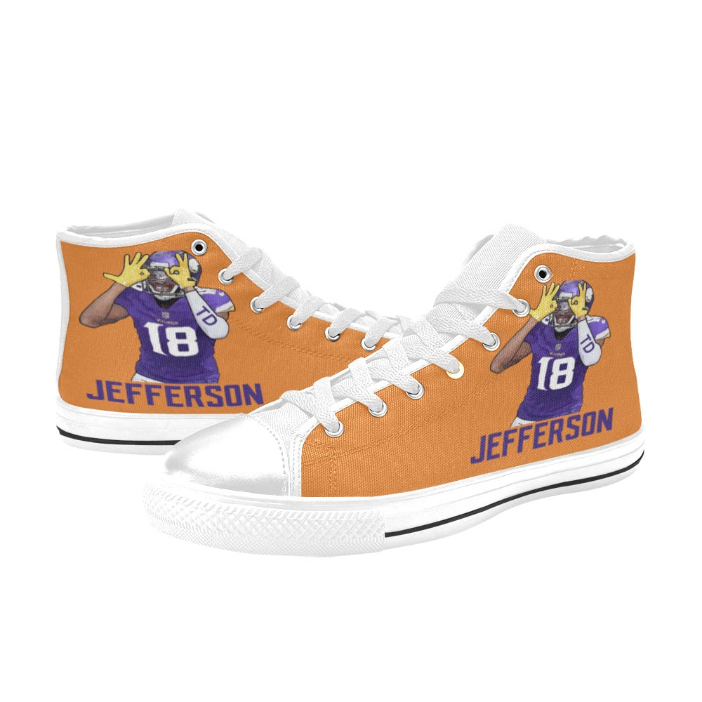Copy of Copy of Copy of Copy of Joe Peezy Wear LLC High Top Canvas Shoes for Kid (Model 017)