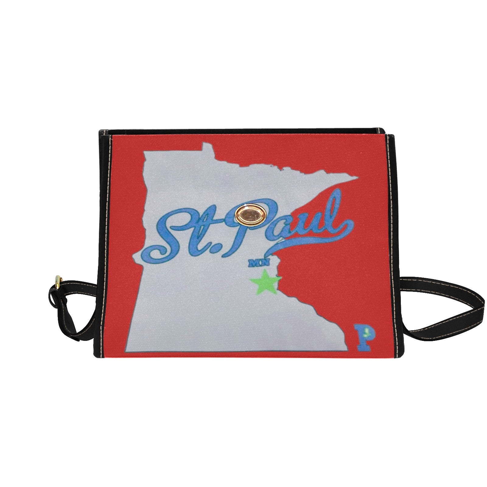 Copy of Copy of Copy of Copy of Joe Peezy Wear LLC (13) Waterproof Canvas Bag-Black (All Over Print) (Model 1641)