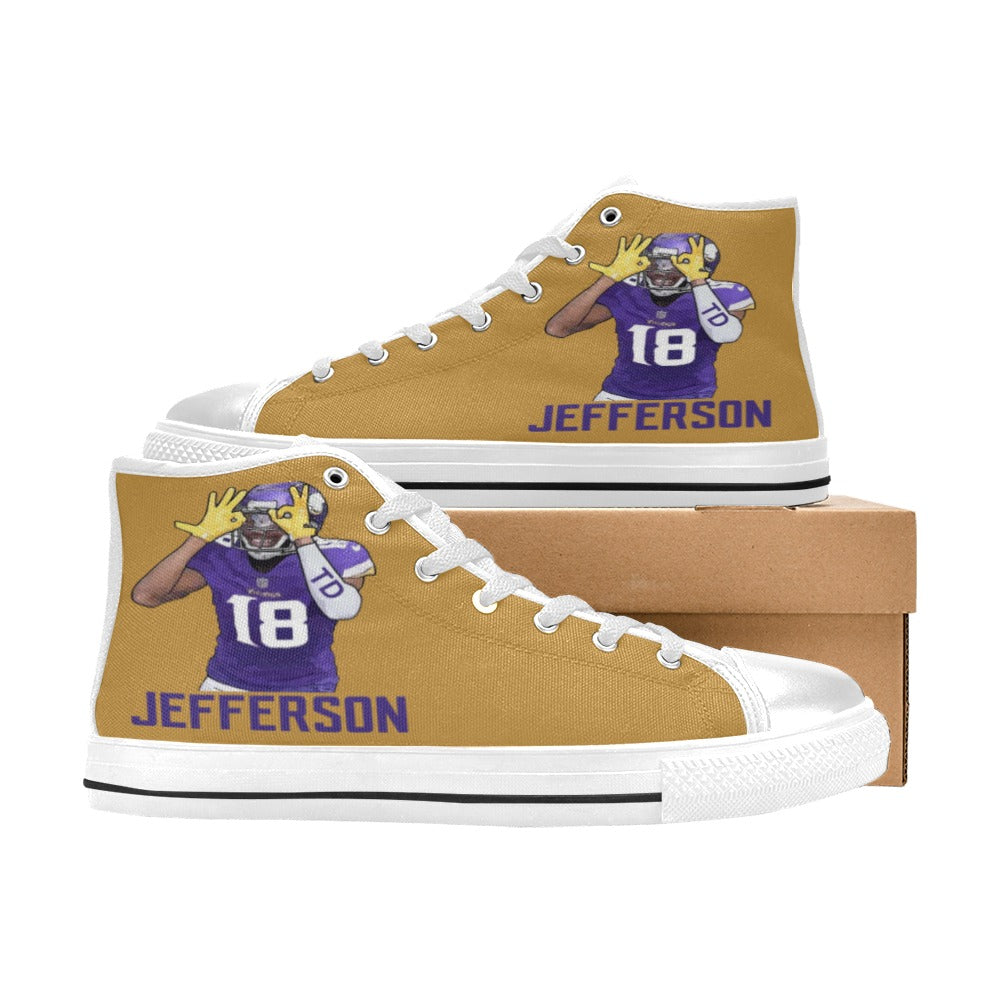 Copy of Copy of Copy of Copy of Joe Peezy Wear LLC High Top Canvas Shoes for Kid (Model 017)