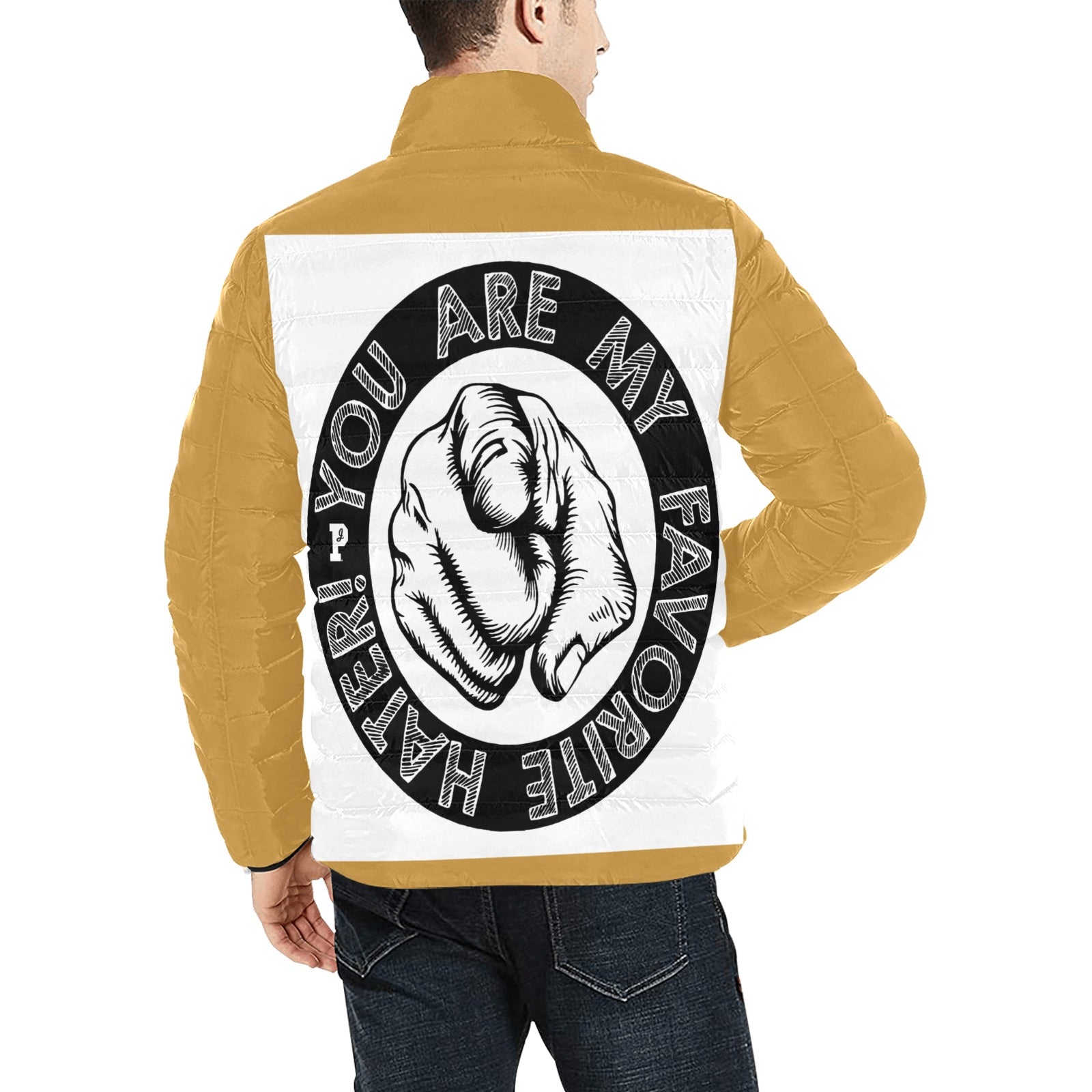 Copy of Copy of Copy of Copy of Joe Peezy Wear LLC (11) Men's Stand Collar Padded Jacket (Model H41)