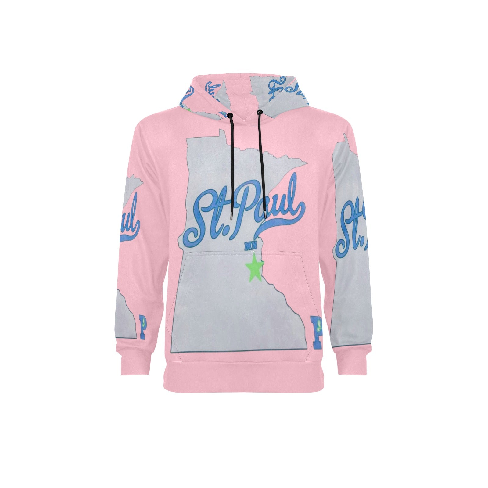 Copy of Copy of Copy of Copy of Joe Peezy Wear LLC (2) Men's Long Sleeve Fleece Hoodie (Model H55)