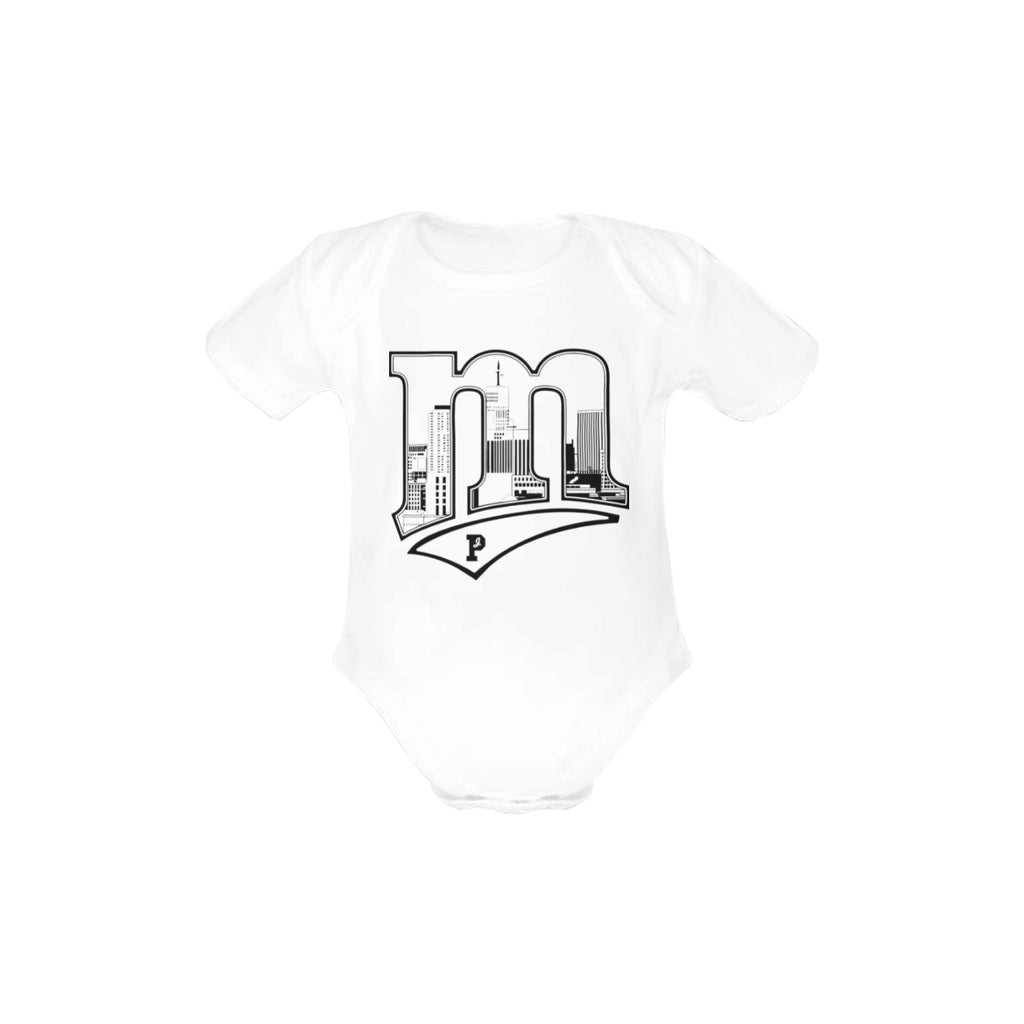 Joe Peezy Wear LLC (M) Baby Short Sleeve One Piece (Front Printing)