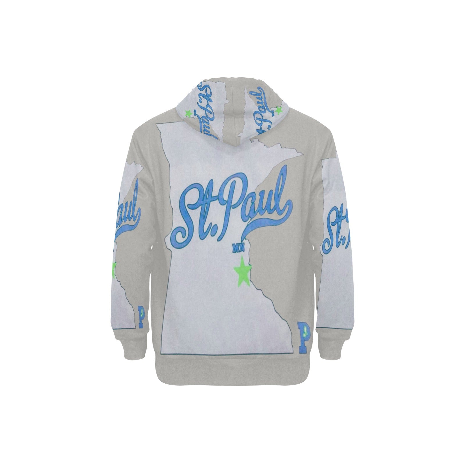 Copy of Copy of Copy of Copy of Joe Peezy Wear LLC (2) Men's Long Sleeve Fleece Hoodie (Model H55)