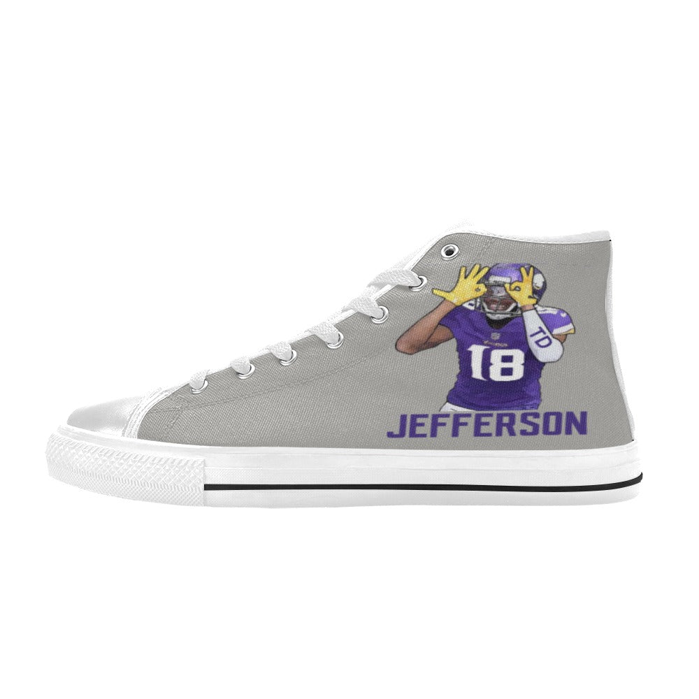 Copy of Copy of Copy of Copy of Joe Peezy Wear LLC High Top Canvas Shoes for Kid (Model 017)