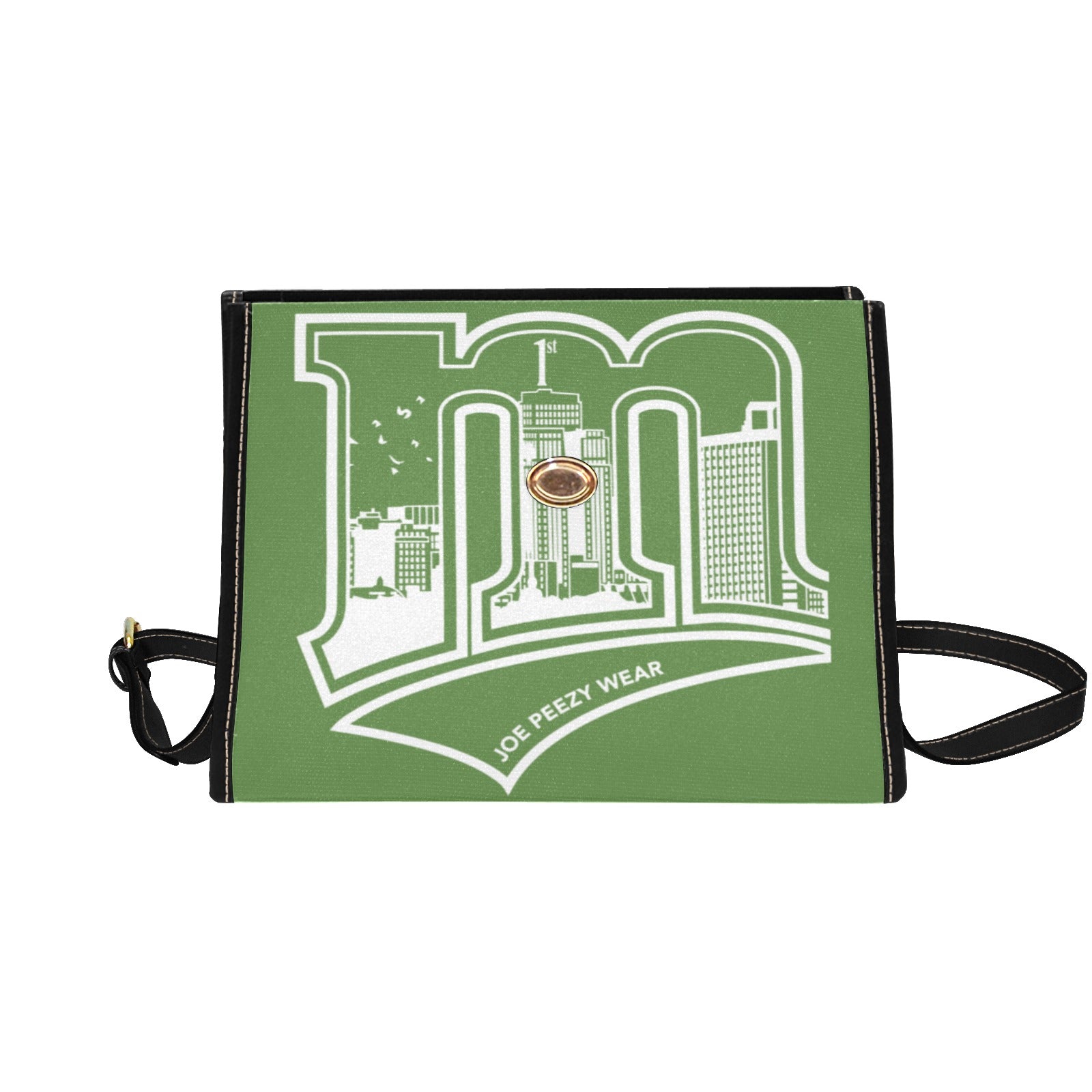 Copy of Copy of Copy of Copy of Joe Peezy Wear LLC (13) Waterproof Canvas Bag-Black (All Over Print) (Model 1641)