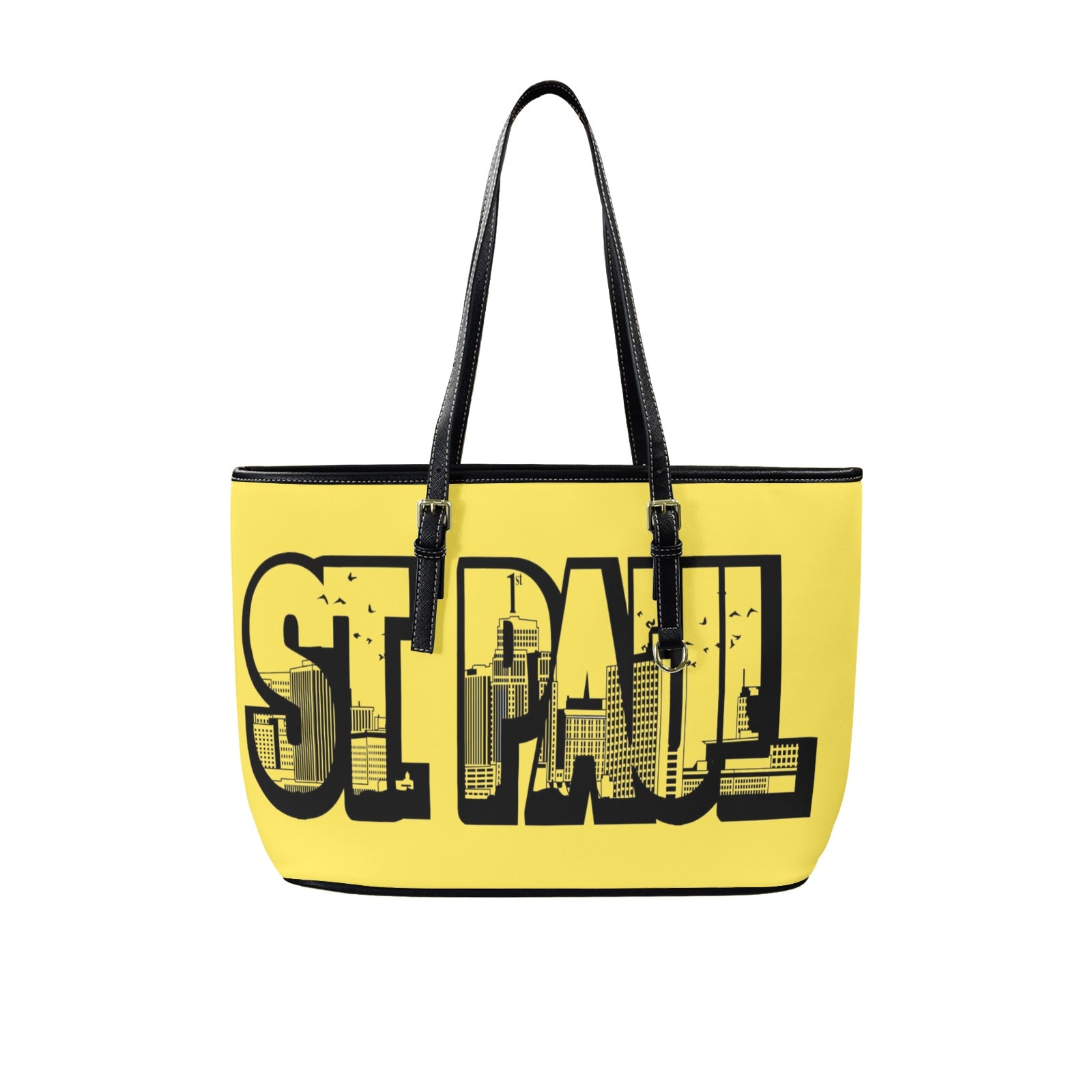 Copy of Copy of Copy of Copy of Joe Peezy Wear LLC (6) Leather Tote Bag-Large (Front&Back Printing) (1651)