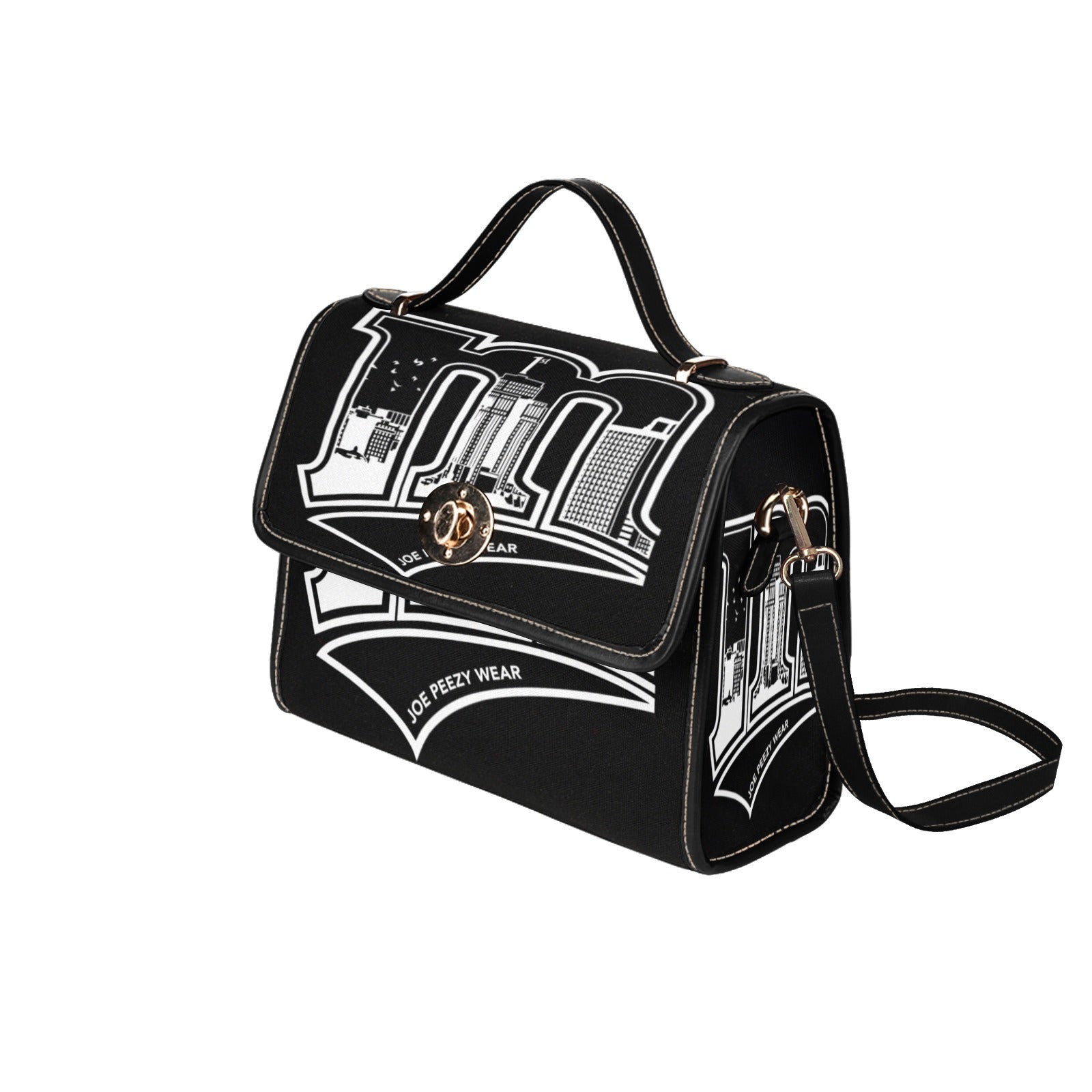 Copy of Copy of Copy of Copy of Joe Peezy Wear LLC (13) Waterproof Canvas Bag-Black (All Over Print) (Model 1641)