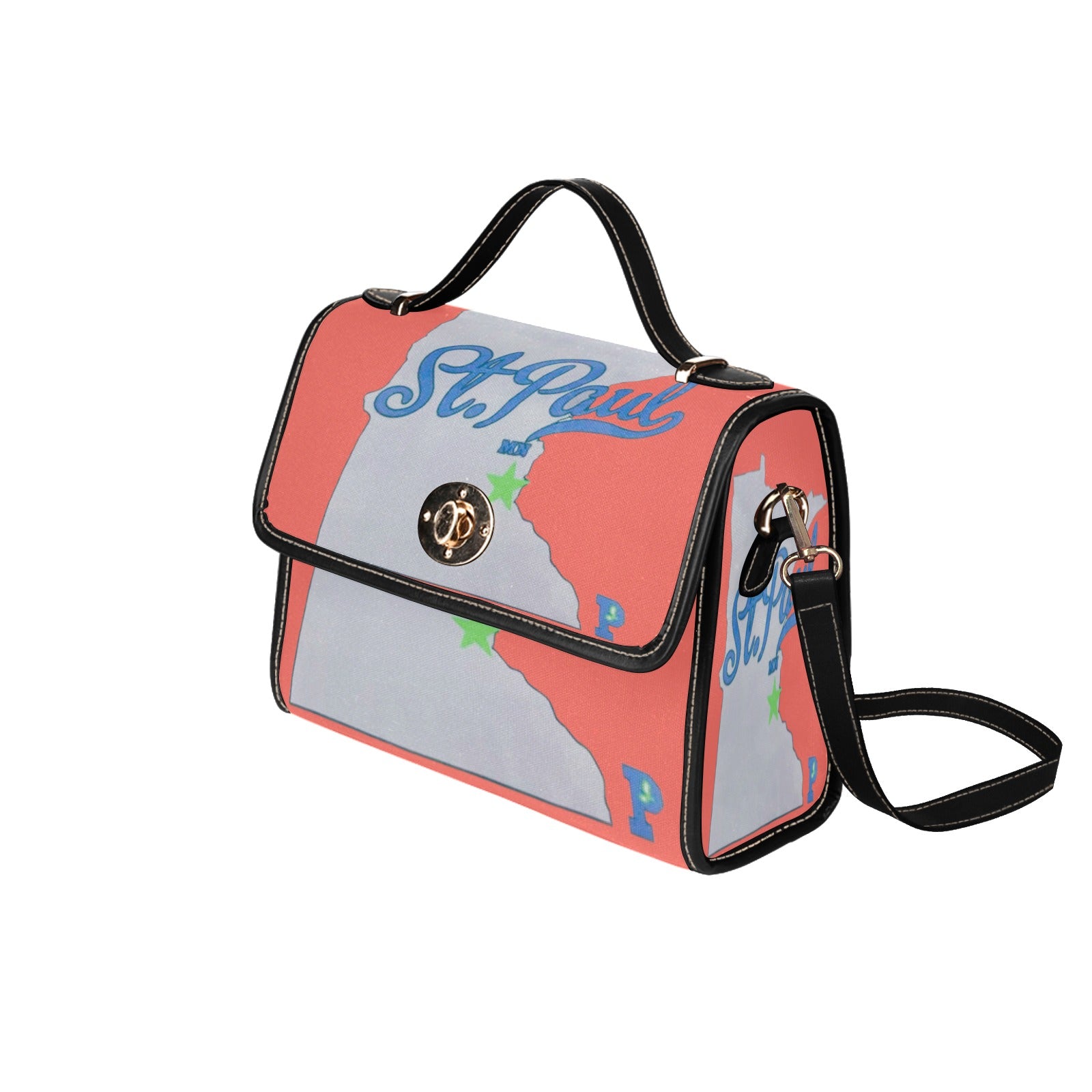 Copy of Copy of Copy of Copy of Joe Peezy Wear LLC (13) Waterproof Canvas Bag-Black (All Over Print) (Model 1641)