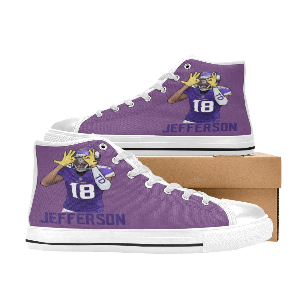 Copy of Copy of Copy of Copy of Joe Peezy Wear LLC High Top Canvas Shoes for Kid (Model 017)