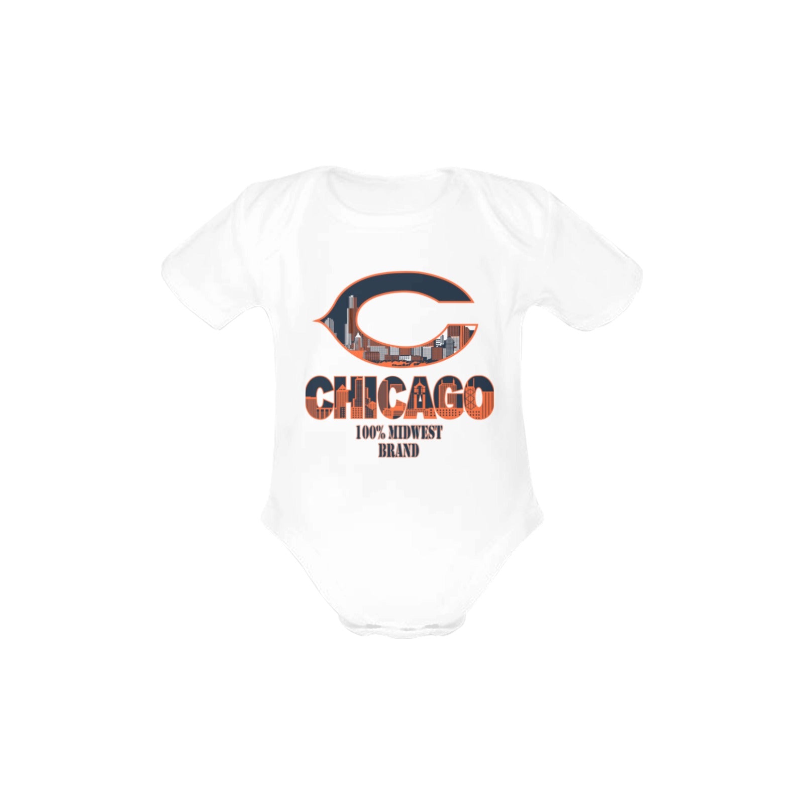 Copy of Copy of Copy of Copy of Joe Peezy Wear LLC Baby Short Sleeve One Piece (Front Printing)