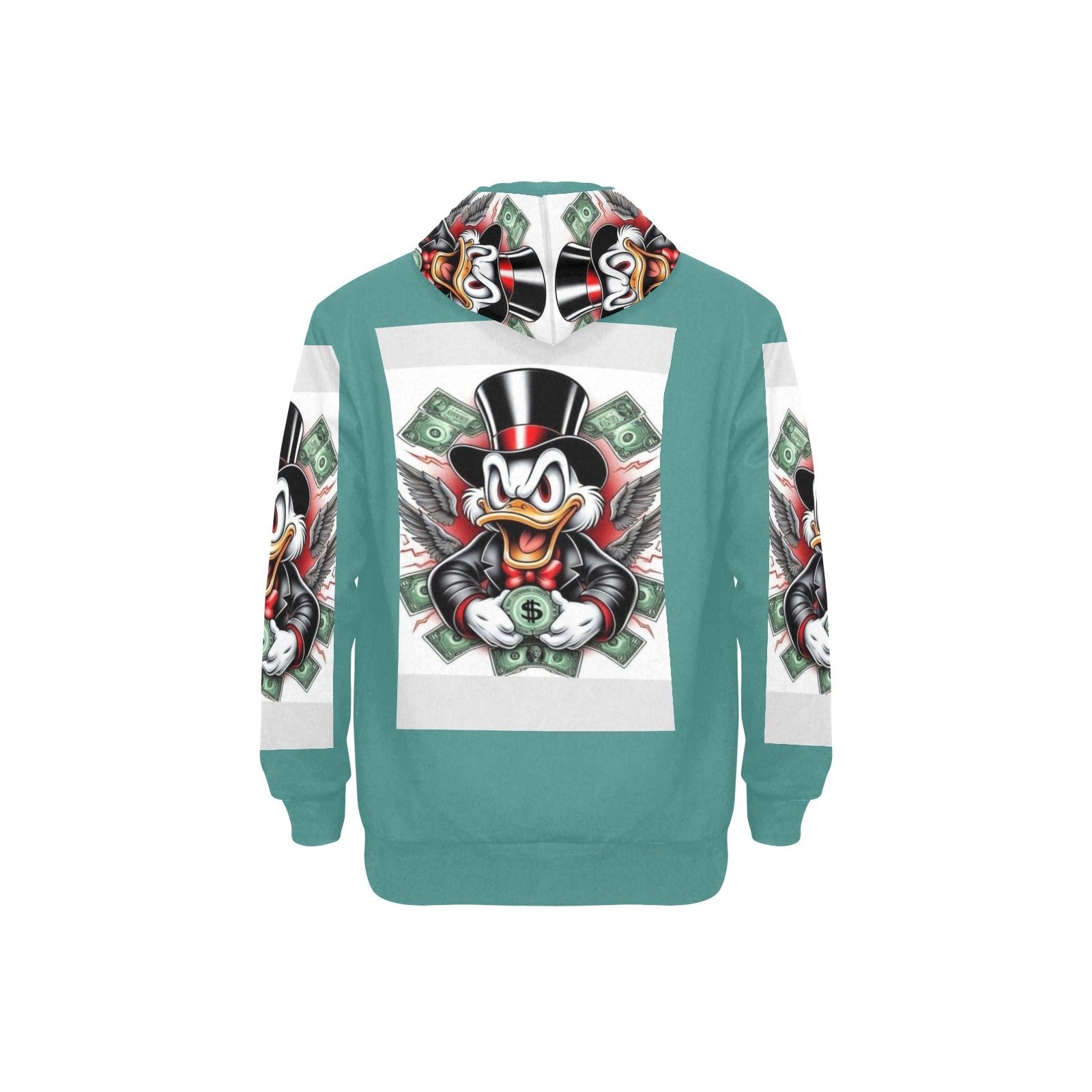 Copy of Copy of Copy of Copy of Joe Peezy Wear LLC (2) Men's Long Sleeve Fleece Hoodie (Model H55)