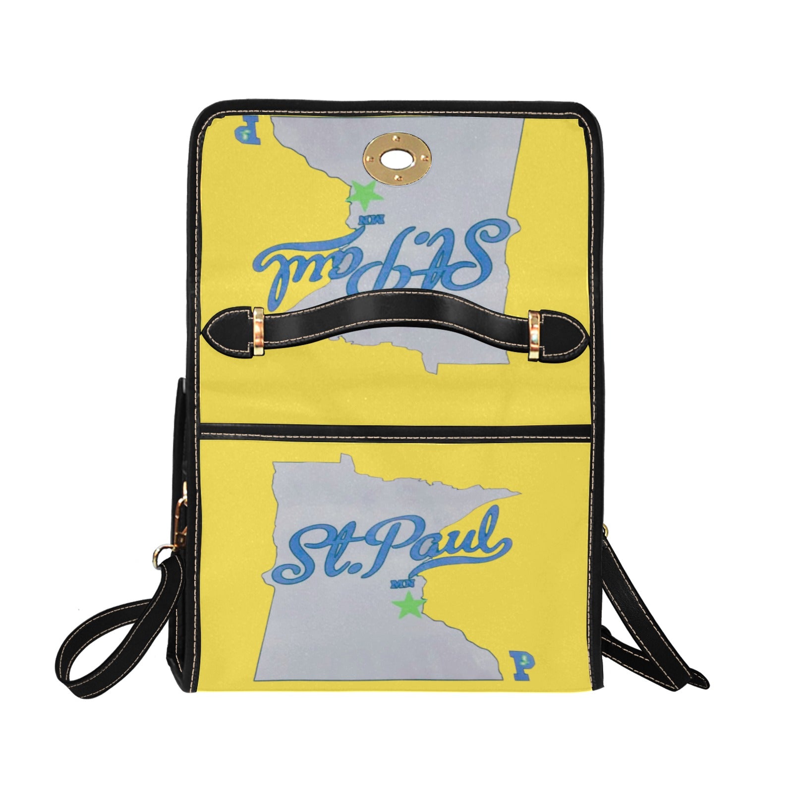 Copy of Copy of Copy of Copy of Joe Peezy Wear LLC (13) Waterproof Canvas Bag-Black (All Over Print) (Model 1641)