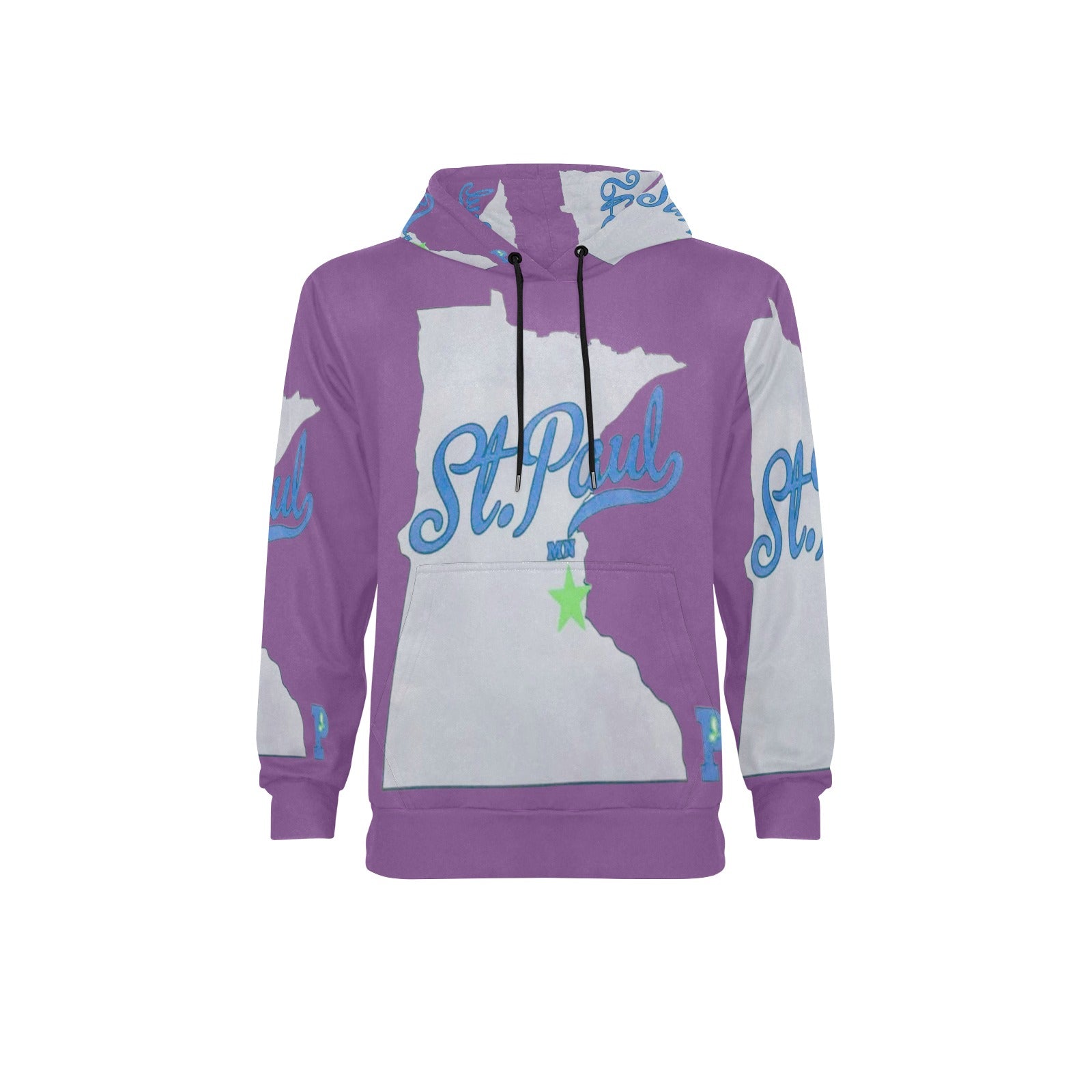 Copy of Copy of Copy of Copy of Joe Peezy Wear LLC (2) Men's Long Sleeve Fleece Hoodie (Model H55)