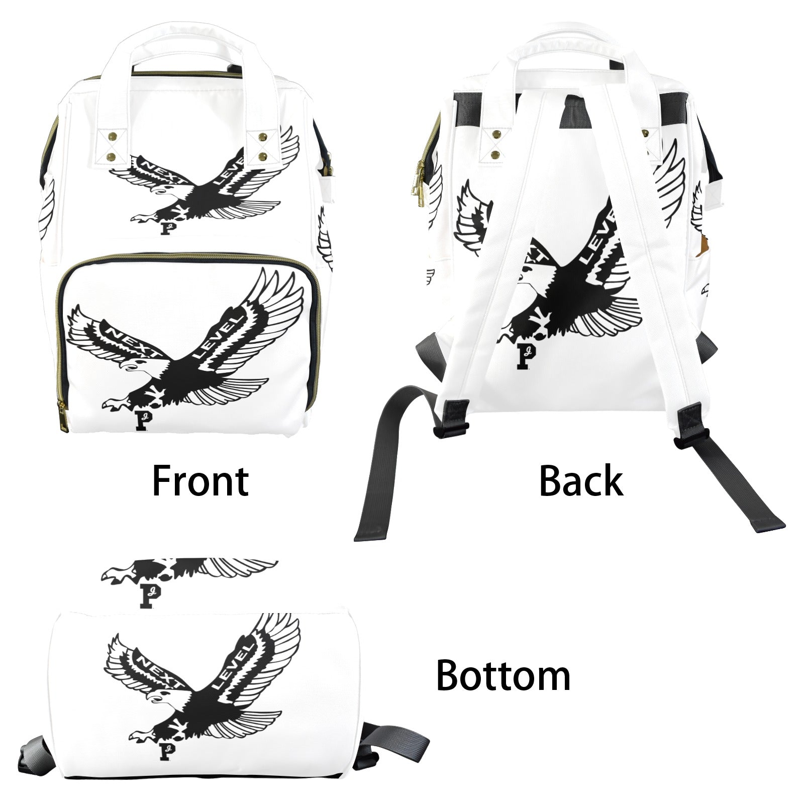 Copy of Copy of Copy of Copy of Joe Peezy Wear LLC (12) Multi-Function Diaper Bag-New (Model 1688)