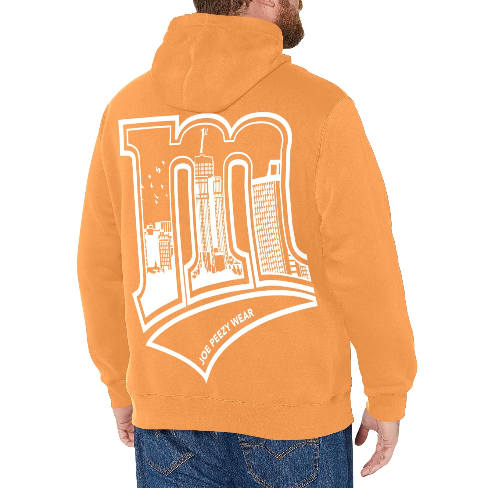 Copy of Copy of Copy of Copy of Joe Peezy Wear LLC (2) Men's Long Sleeve Fleece Hoodie (Model H55)