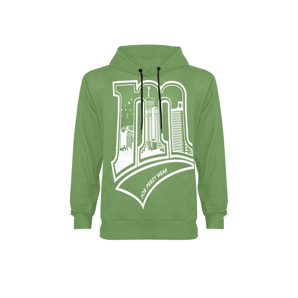 Copy of Copy of Copy of Copy of Joe Peezy Wear LLC (2) Men's Long Sleeve Fleece Hoodie (Model H55)