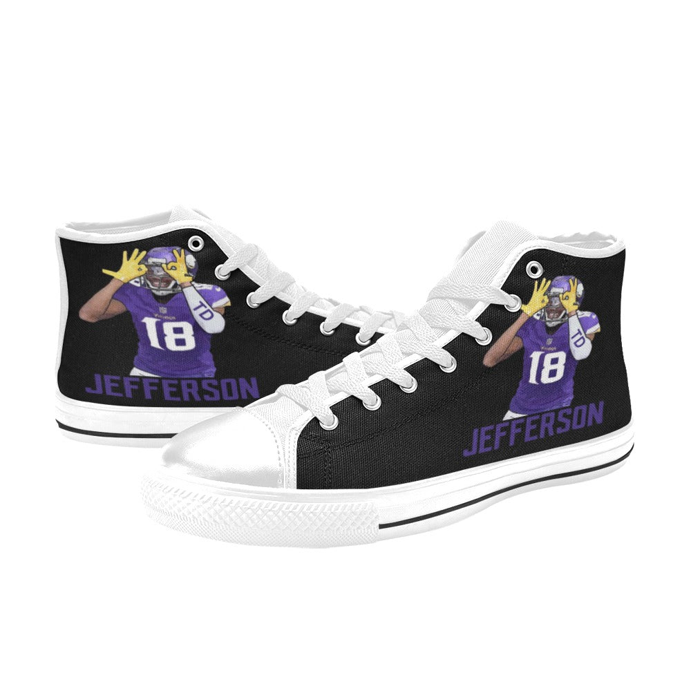 Copy of Copy of Copy of Copy of Joe Peezy Wear LLC High Top Canvas Shoes for Kid (Model 017)