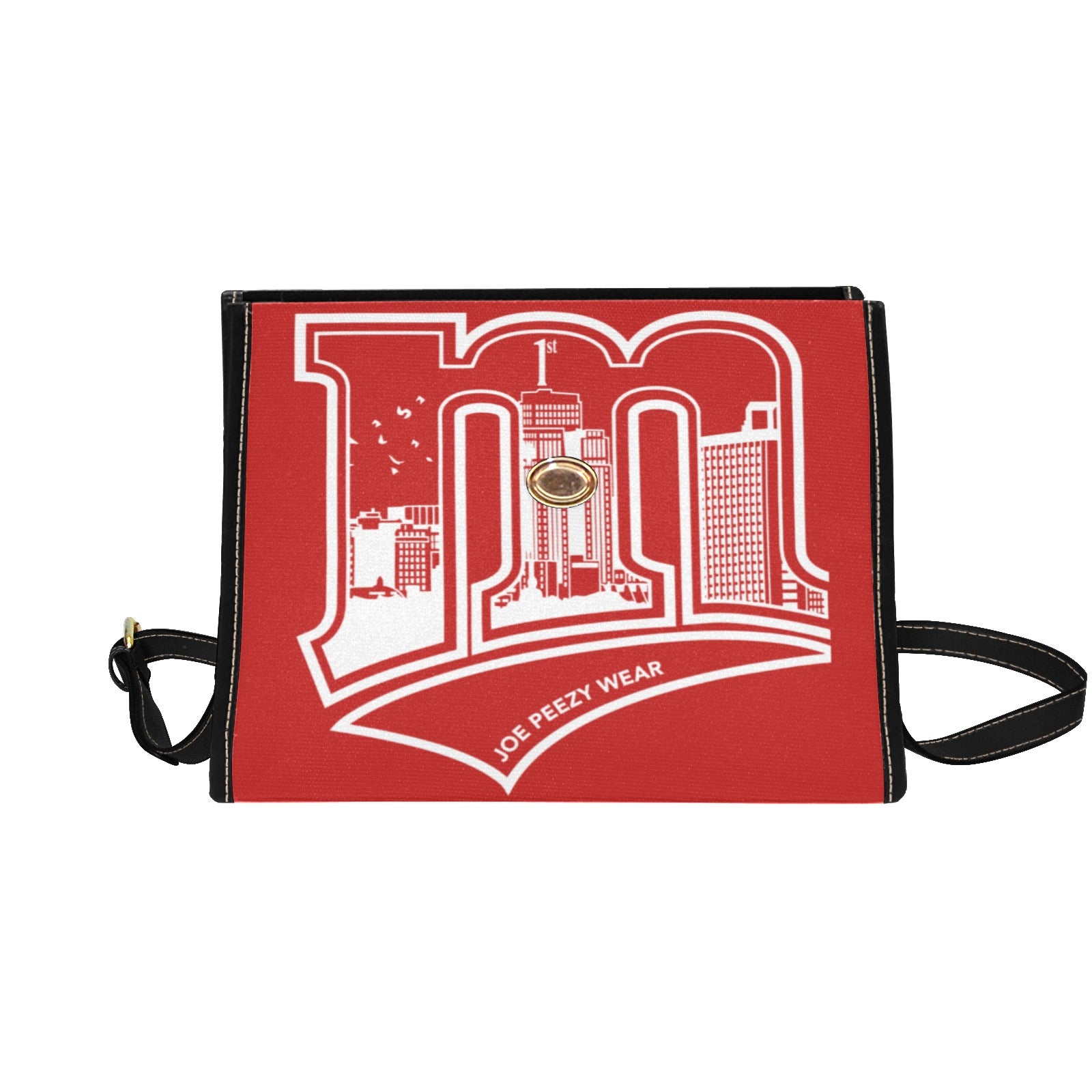 Copy of Copy of Copy of Copy of Joe Peezy Wear LLC (13) Waterproof Canvas Bag-Black (All Over Print) (Model 1641)