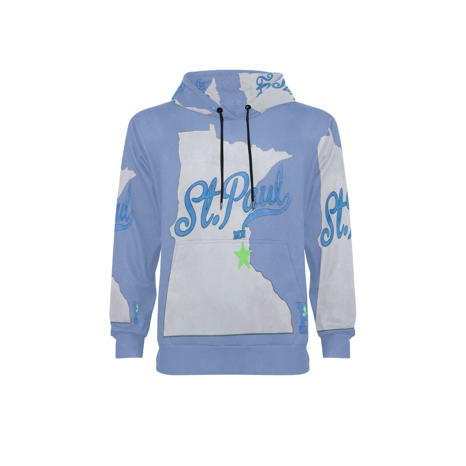 Copy of Copy of Copy of Copy of Joe Peezy Wear LLC (2) Men's Long Sleeve Fleece Hoodie (Model H55)