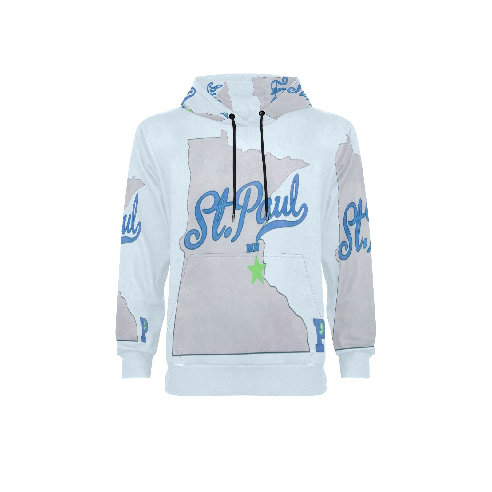 Copy of Copy of Copy of Copy of Joe Peezy Wear LLC (2) Men's Long Sleeve Fleece Hoodie (Model H55)