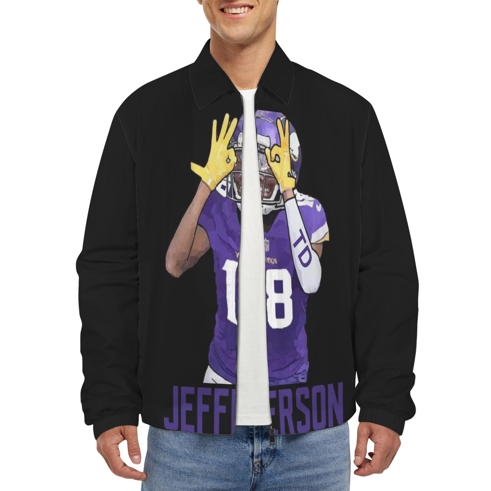 Copy of Copy of Copy of Copy of Joe Peezy Wear LLC (6) Men's Turn-Down Collar Jacket (Model H68)