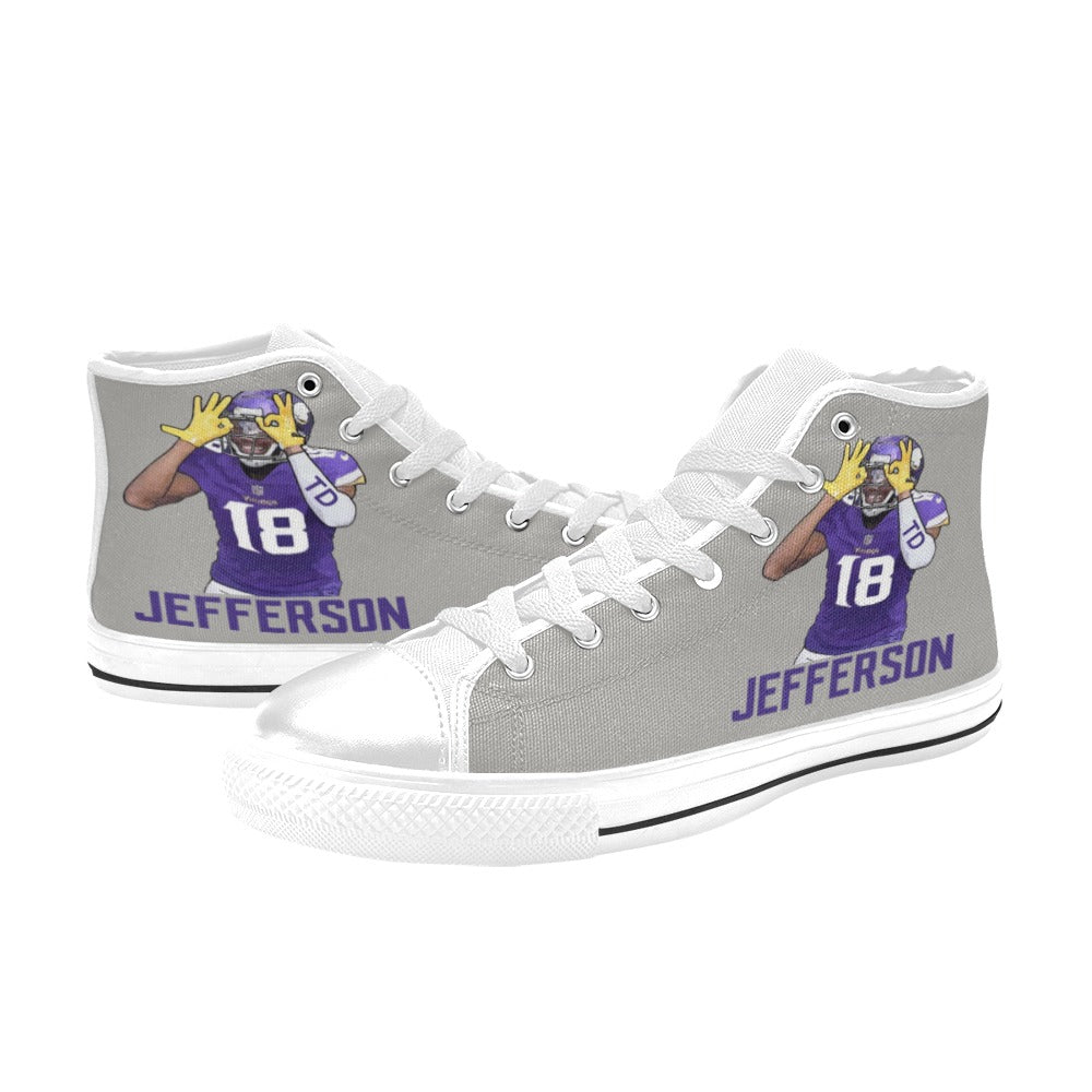 Copy of Copy of Copy of Copy of Joe Peezy Wear LLC High Top Canvas Shoes for Kid (Model 017)