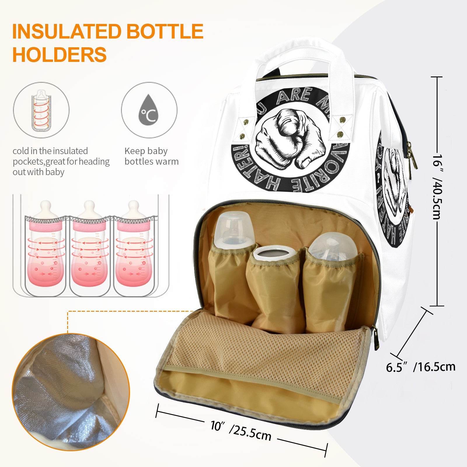 Copy of Copy of Copy of Copy of Joe Peezy Wear LLC (11) Multi-Function Diaper Bag-New (Model 1688)