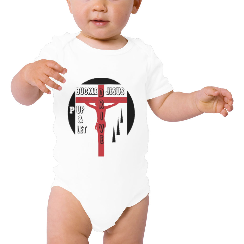 Joe Peezy Wear LLC (BKLUP) Baby Short Sleeve One Piece (Front Printing)