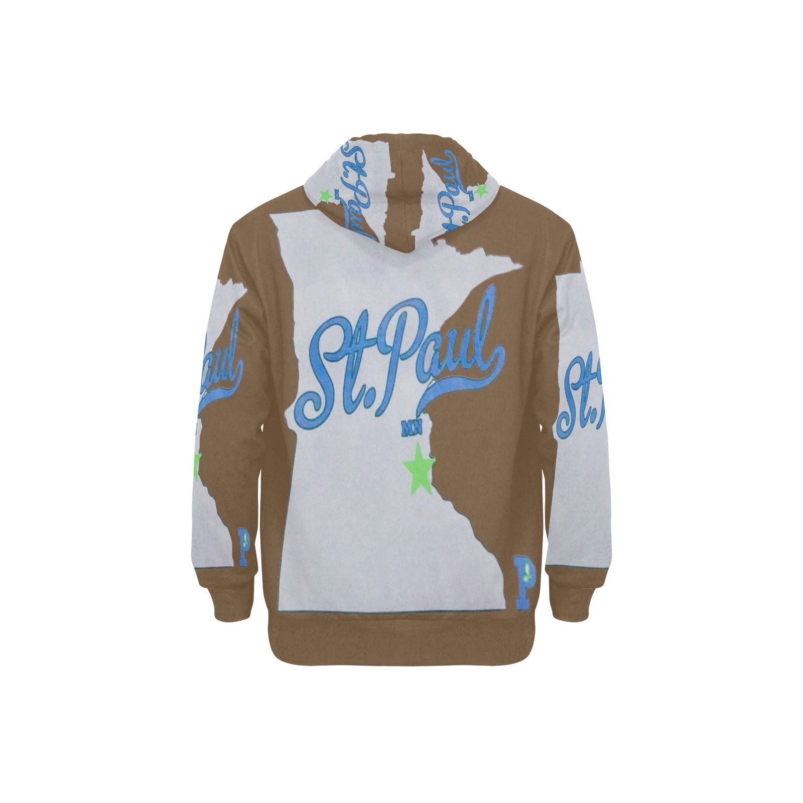 Copy of Copy of Copy of Copy of Joe Peezy Wear LLC (2) Men's Long Sleeve Fleece Hoodie (Model H55)